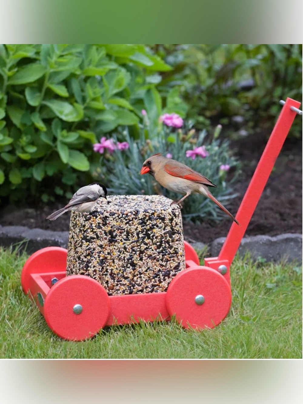 Duncraft‎ Red Seed Block Wagon Bird Feeder